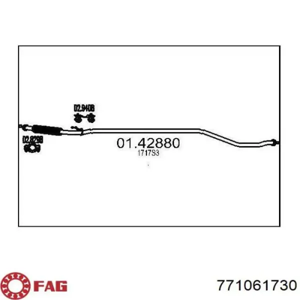 Junta homocinética externa dianteira 771061730 FAG