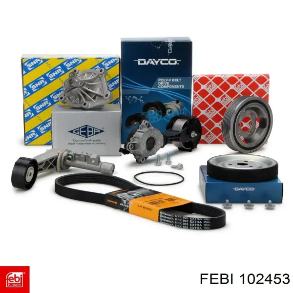 Compre 102453 Febi Bloco silencioso dianteiro do braço oscilante inferior