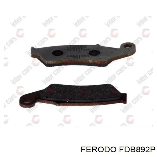 Sapatas do freio dianteiras de disco FDB892P Ferodo