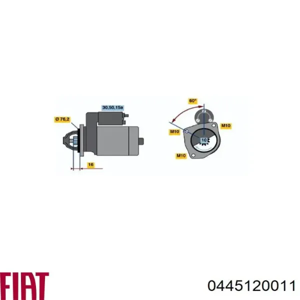 Compre 0445120011 Fiat/Alfa/Lancia Injetor de injeção de combustível