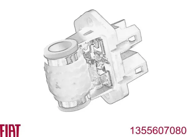 Resistor (resistência) de ventilador de forno (de aquecedor de salão) 1355607080 Fiat/Alfa/Lancia