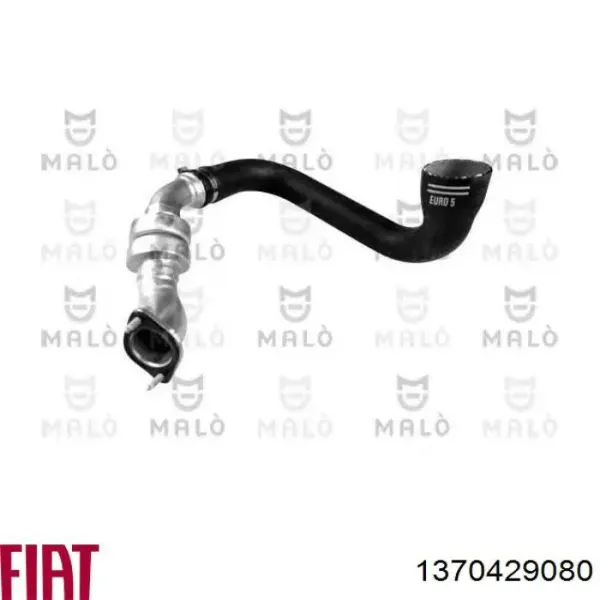 Mangueira (cano derivado) direita de intercooler 1370429080 Fiat/Alfa/Lancia