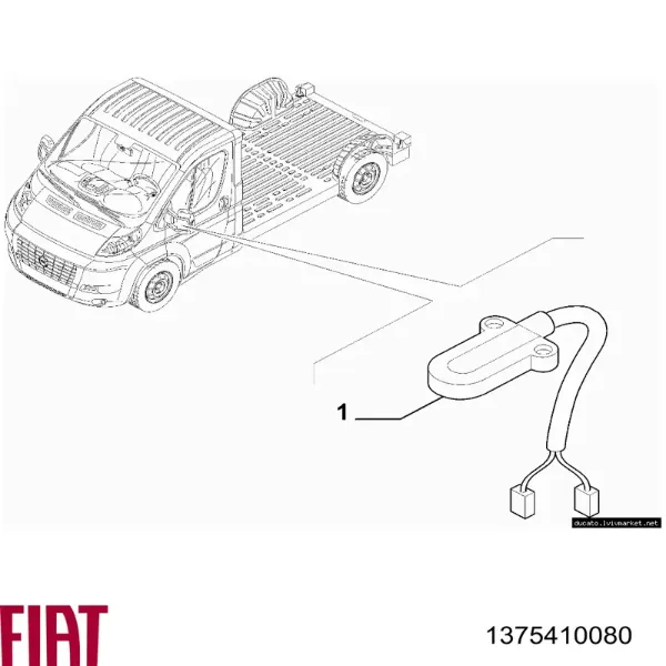 Sensor de temperatura do meio ambiente 1375410080 Fiat/Alfa/Lancia