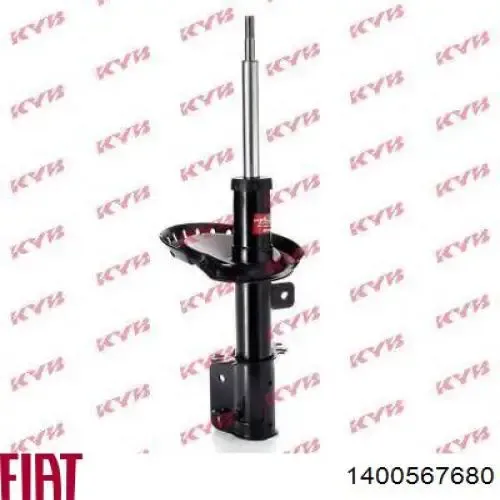 Amortecedor dianteiro esquerdo 1400567680 Fiat/Alfa/Lancia
