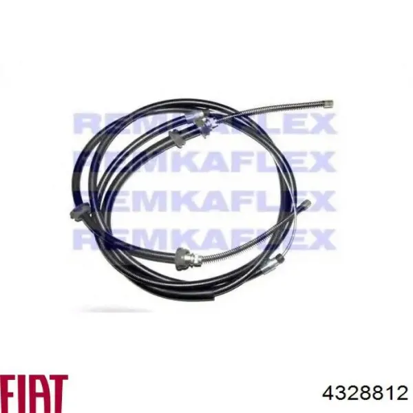 Cabo traseiro direito/esquerdo do freio de estacionamento 4328812 Fiat/Alfa/Lancia