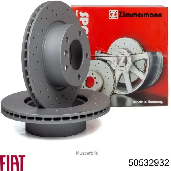 Disco do freio dianteiro 50532932 Fiat/Alfa/Lancia