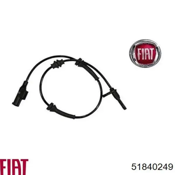 Sensor ABS traseiro 51840249 Fiat/Alfa/Lancia