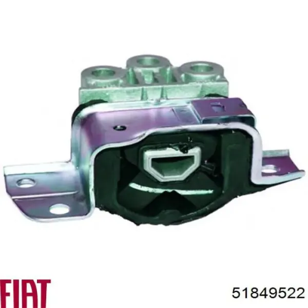 Coxim (suporte) direito dianteiro de motor 51849522 Fiat/Alfa/Lancia