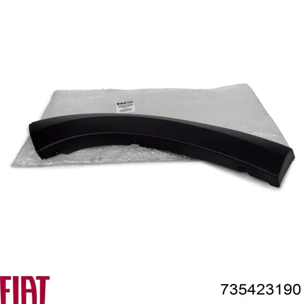 Placa sobreposta direita do pára-choque dianteiro 735423190 Fiat/Alfa/Lancia