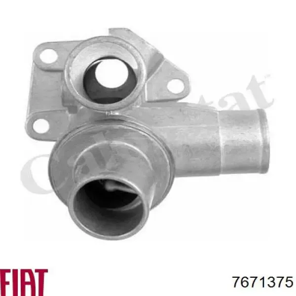 Caixa do termostato 7671375 Fiat/Alfa/Lancia