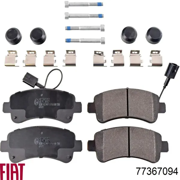 Sapatas do freio traseiras de disco 77367094 Fiat/Alfa/Lancia