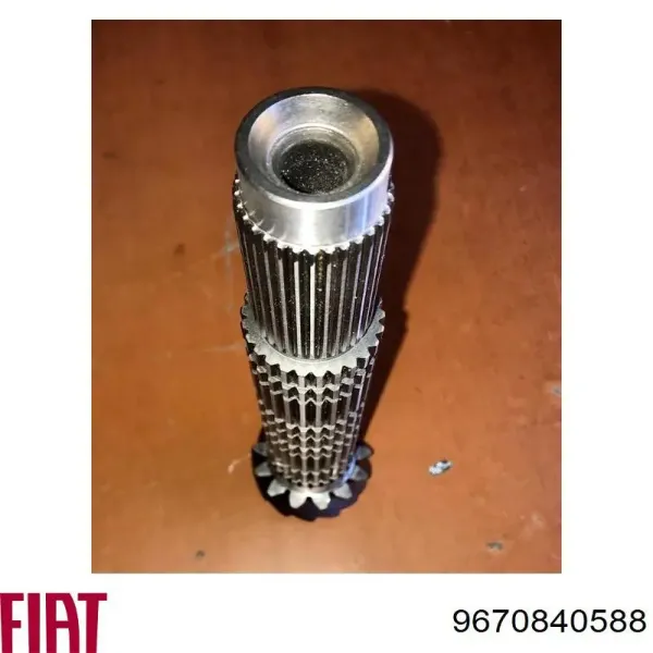 Eixo secundário da caixa de câmbio 9670840588 Fiat/Alfa/Lancia