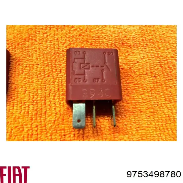Relê de controlo de limpador pára-brisas 9753498780 Fiat/Alfa/Lancia