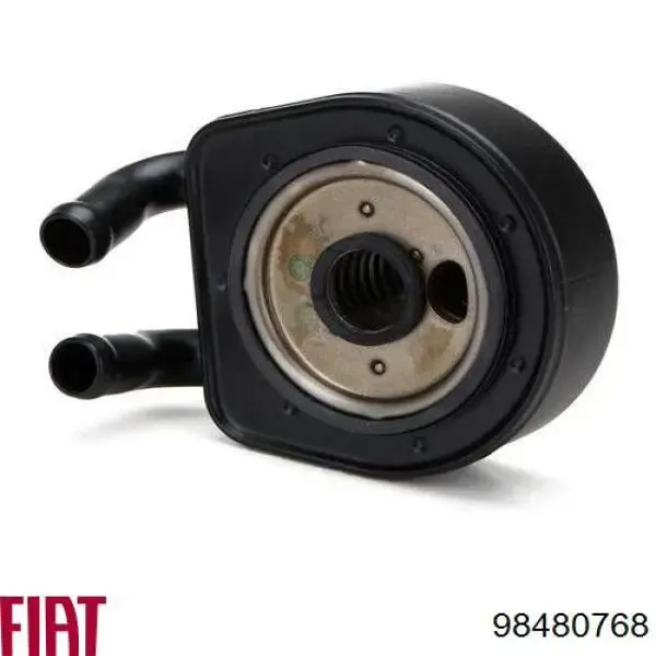 Radiador de óleo (frigorífico), debaixo de filtro 98480768 Fiat/Alfa/Lancia