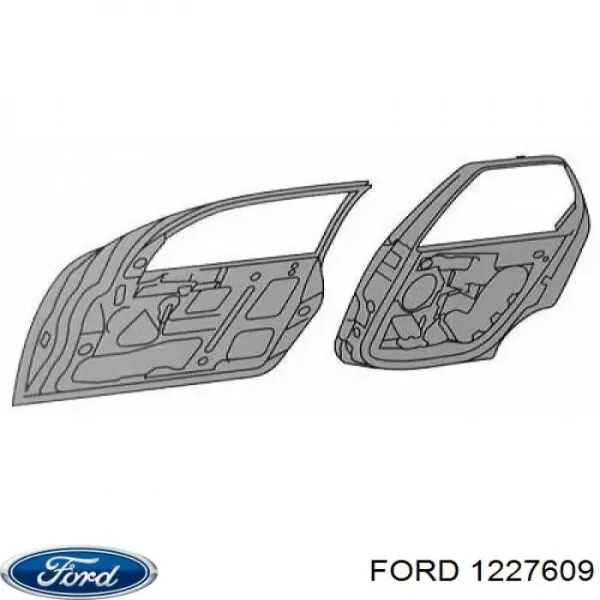 Porta dianteira esquerda Ford Fiesta VAN