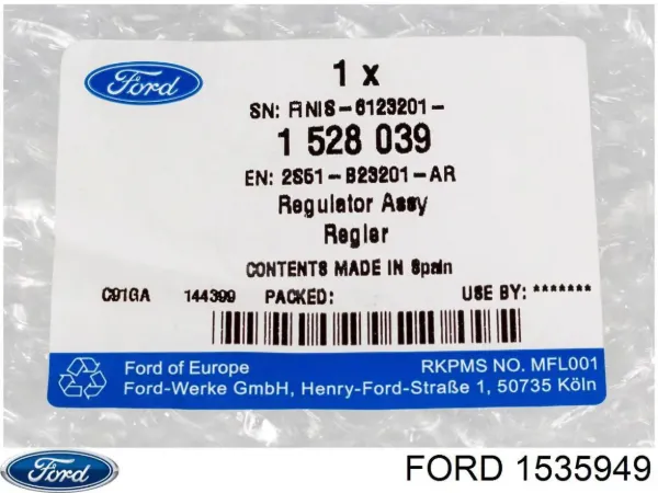 Trinco de fecho da capota HMP7M5AA16B970AA Hmpx