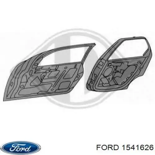 Porta traseira esquerda Ford Fiesta V