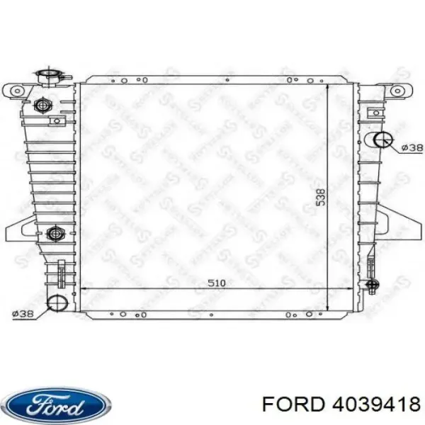 Radiador de esfriamento de motor 4039418 Ford