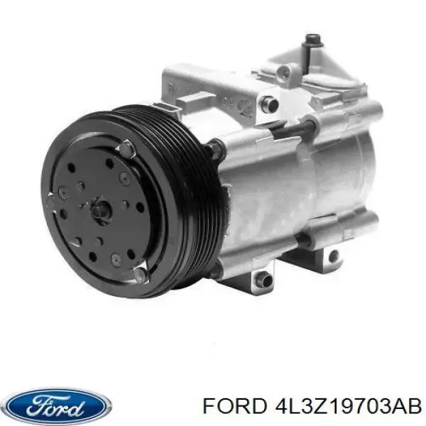 Compressor de aparelho de ar condicionado 4L3Z19703AB VAG