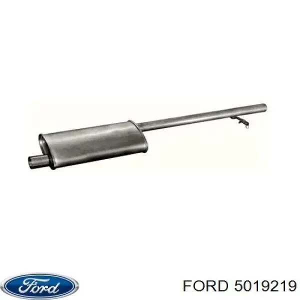 Silenciador, parte traseira Ford Taunus GBTS, GBFS, CBTS