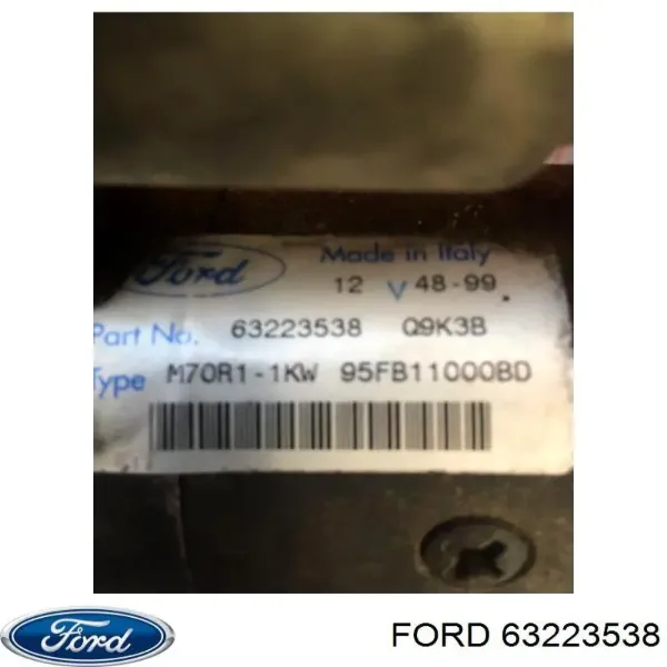 Motor de arranco 63223538 Ford