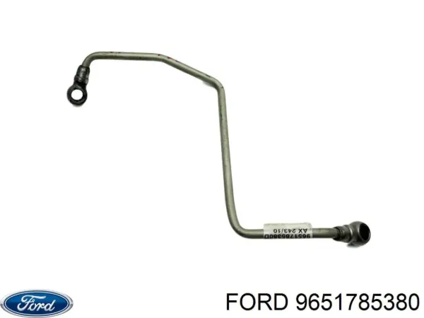 Tubo (mangueira) de fornecimento de óleo de turbina 9651785380 Ford