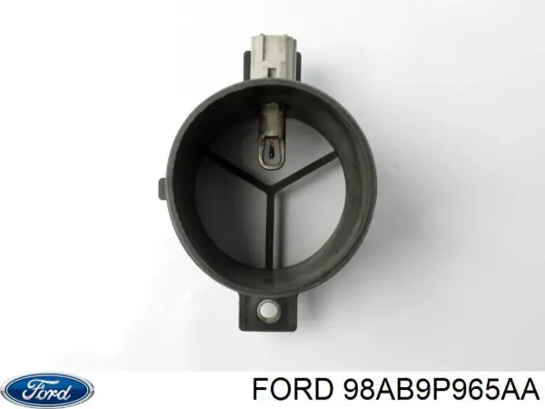 Sensor de fluxo (consumo) de ar, medidor de consumo M.A.F. - (Mass Airflow) 98AB9P965AA Ford
