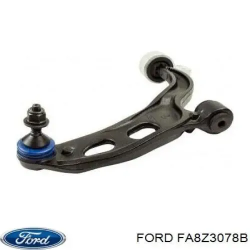 Braço oscilante inferior direito de suspensão dianteira FA8Z3078B Ford