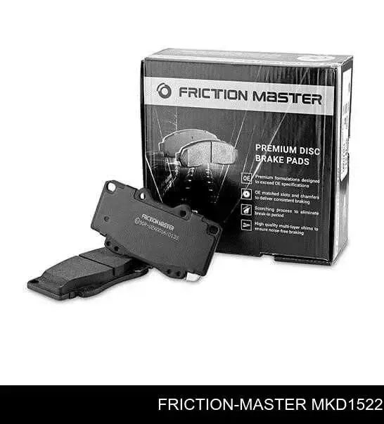Sapatas do freio dianteiras de disco MKD1522 Friction Master