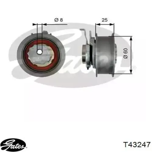 Rolo de reguladora de tensão da correia do mecanismo de distribuição de gás Vika 11091190601 preço, a partir de