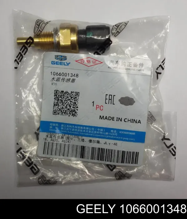 Sensor de temperatura do fluido de esfriamento 1066001348 Geely