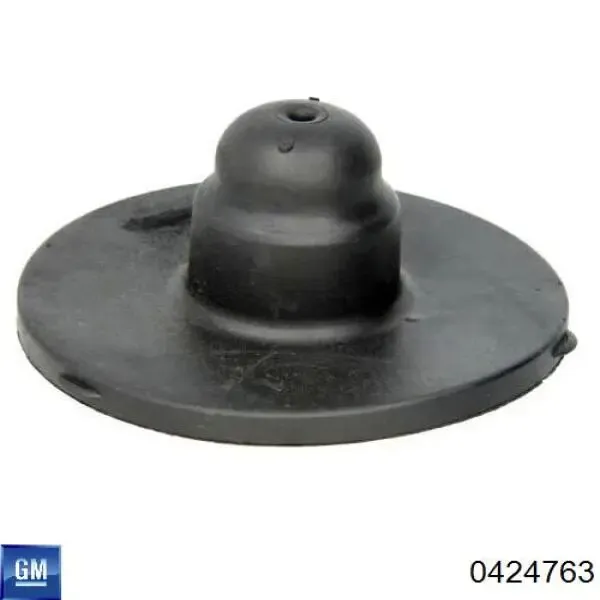 Espaçador (anel de borracha) da mola traseira superior 0424763 General Motors