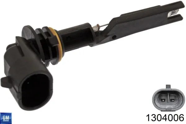 Sensor do nível do fluido de esfriamento no tanque 1304006 General Motors