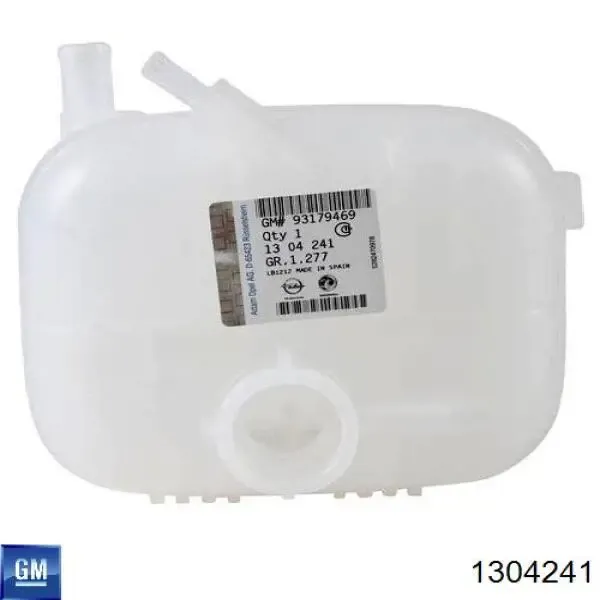 Tanque de expansão do sistema de esfriamento 1304241 General Motors