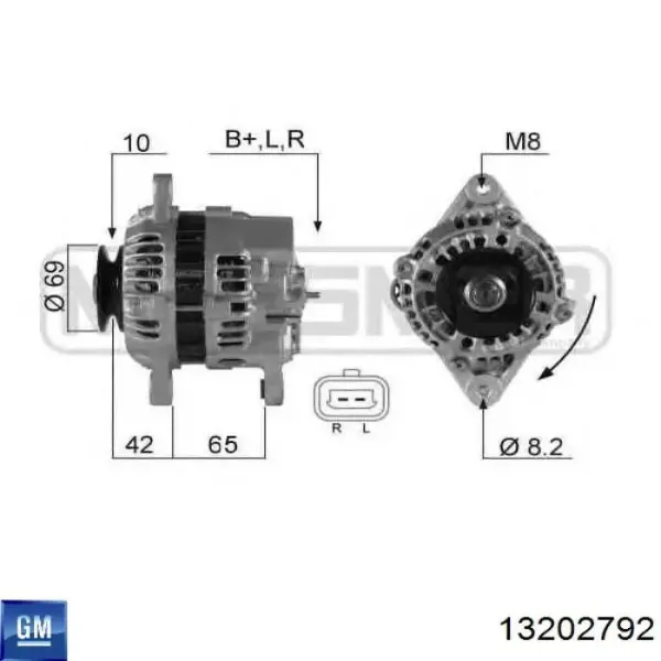 Coxim (suporte) dianteiro de motor 13202792 General Motors