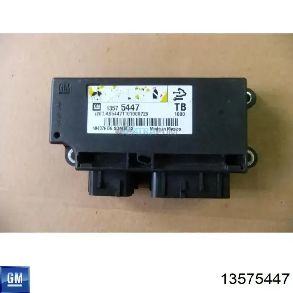 Módulo processador de controlo da bolsa de ar (Centralina eletrônica AIRBAG) 13575447 General Motors