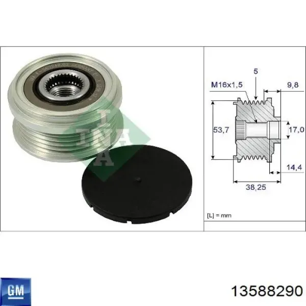 Gerador 13588290 General Motors