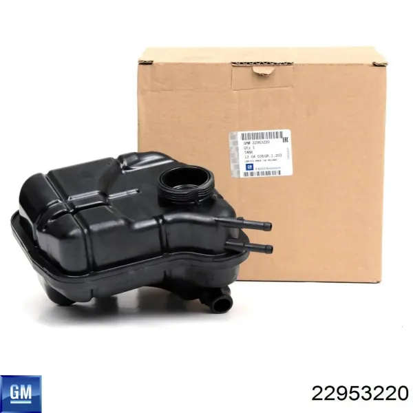 Tanque de expansão do sistema de esfriamento 22953220 General Motors