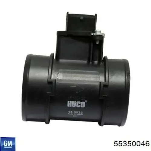 Sensor de fluxo (consumo) de ar, medidor de consumo M.A.F. - (Mass Airflow) 55350046 General Motors
