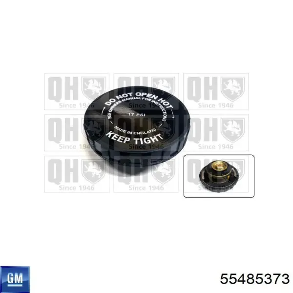 Vedante do radiador de óleo 650217 General Motors