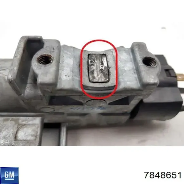 Caixa de fecho de ignição 7848651 General Motors