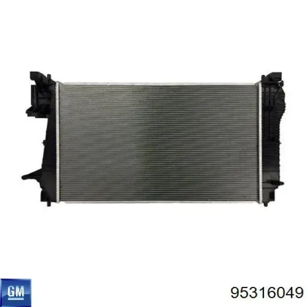 Radiador de esfriamento de motor 95316049 General Motors