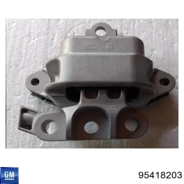 Coxim (suporte) direito de motor 95418203 Opel