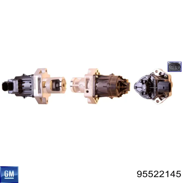 Válvula EGR de recirculação dos gases 95522145 General Motors