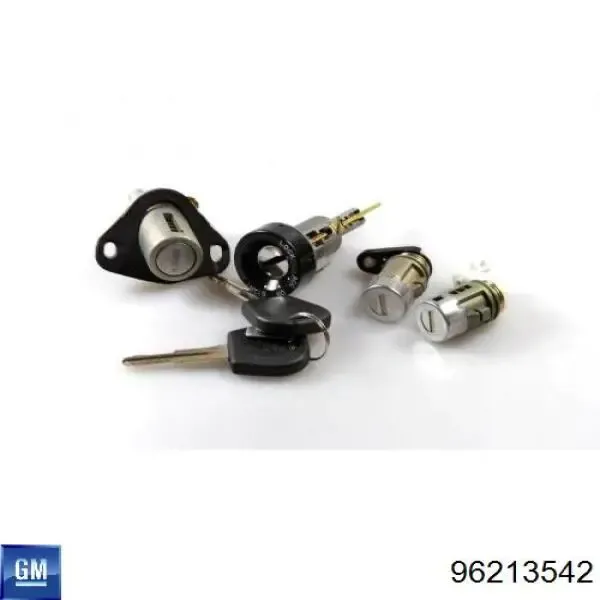 Fechadura da porta de encendido com chaves, kit 96213542 General Motors