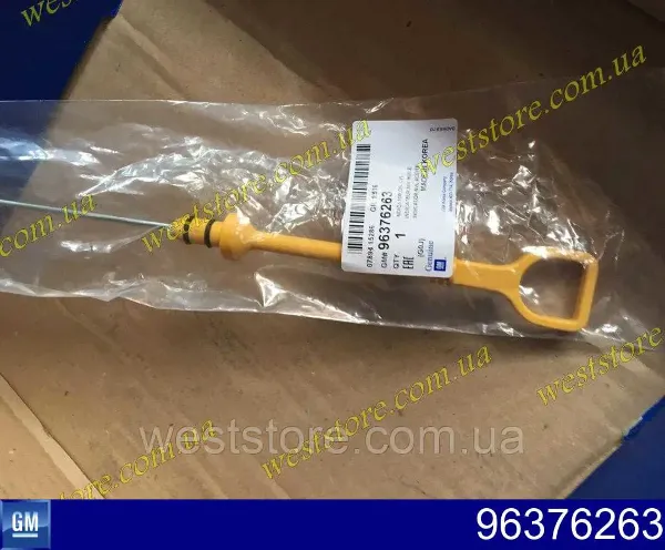 Sonda (indicador) do nível de óleo no motor Chevrolet Aveo I