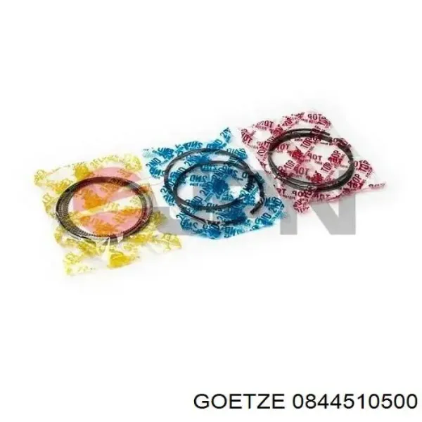 Kit de anéis de pistão de motor, 1ª reparação ( + 0,25) 0844510500 Goetze