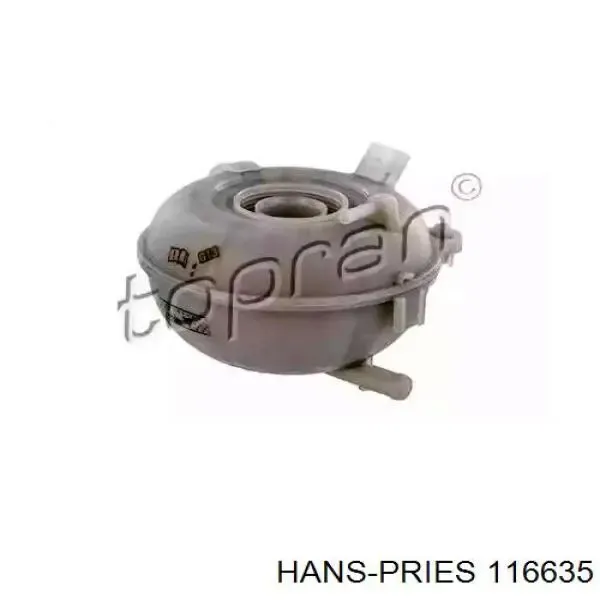 Tanque de expansão do sistema de esfriamento 116635 Hans Pries (Topran)