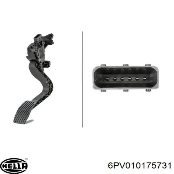 Pedal de gás (de acelerador) 52013951 Fiat/Alfa/Lancia
