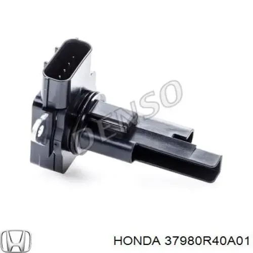 Sensor de fluxo (consumo) de ar, medidor de consumo M.A.F. - (Mass Airflow) 37980R40A01 Honda